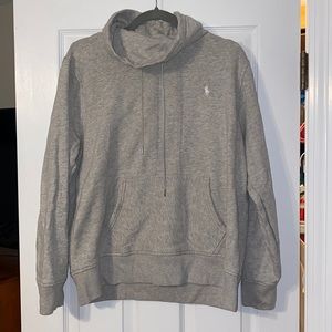 Grey Polo Ralph Lauren cowl neck sweatshirt